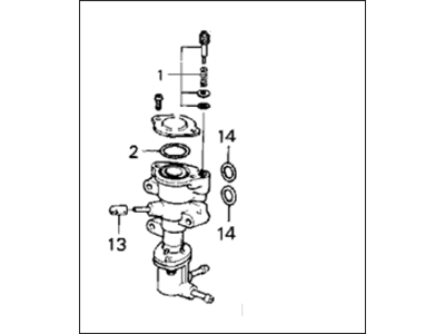 1987 Honda CRX Idle Control Valve - 16500-PE7-681