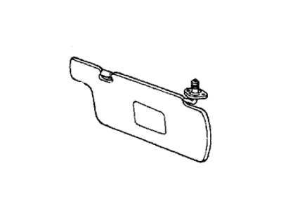 Honda 88210-SB2-681ZA Sunvisor Assembly, Passenger Side (Warm White)