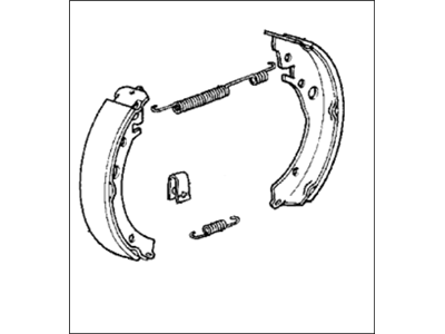 Honda 43053-SB2-415 Shoe Set, Rear Brake