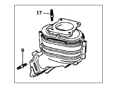 1984 Honda CRX Catalytic Converter - 18150-PE1-665