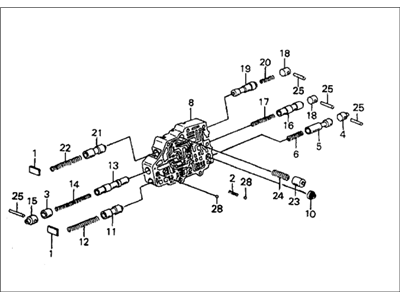 1987 Honda CRX Valve Body - 27700-PH0-010