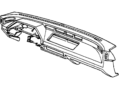 1985 Honda CRX Instrument Panel - 66821-SB2-673ZB