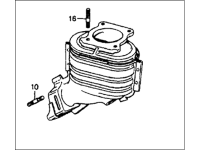 1985 Honda Civic Catalytic Converter - 18150-PE1-696