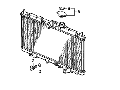 Honda 19010-P0H-A51 Radiator (Denso)