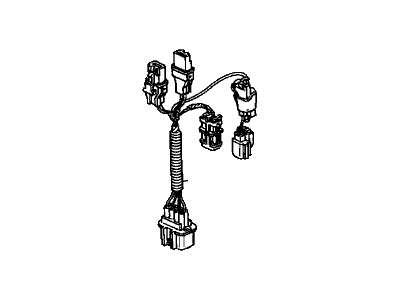 Honda 80460-SV4-A00 Wire Harness, Air Conditioner (Manual)