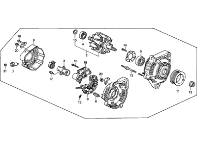 1995 Honda Accord Alternator - 06311-P0B-A01RM