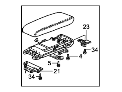 1995 Honda Accord Armrest - 83405-SV4-A71ZC