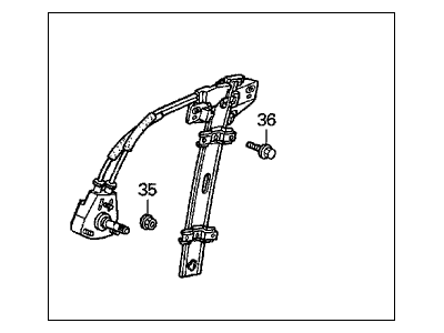 1994 Honda Accord Window Regulator - 72250-SV2-A11