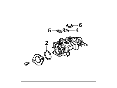 Honda 16500-P0A-A01 Valve Assembly, Fast Idle (Af41D)