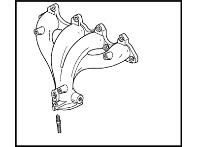 1995 Honda Accord Exhaust Manifold - 18000-P0B-A00