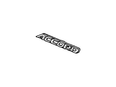 Honda 75722-SV4-000 Emblem, Rear (Accord)