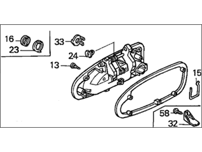 1995 Honda Accord Door Handle - 04727-SV1-A01ZG