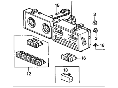 1996 Honda Accord Blower Control Switches - 79620-SV4-A11