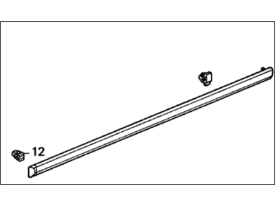 Honda 75322-SV2-A21ZC Protector, L. Door *NH503P* (GRANADA BLACK PEARL)