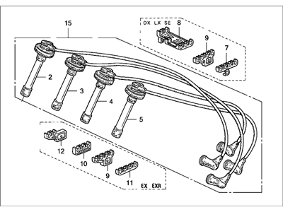 Honda 32722-P0J-A02 Wire, Ignition (Prestolite)