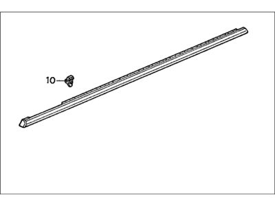 Honda 72410-SV2-003 Molding Assy., R. FR. Door