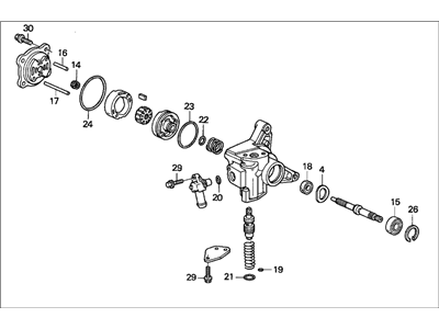 1996 Honda Accord Power Steering Pump - 56110-P0A-013