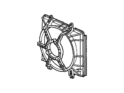 2000 Honda Prelude Fan Shroud - 19015-P0A-003