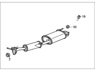 Honda 18030-SCV-A00 Muffler, Exhuast