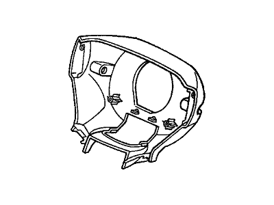 2006 Honda Element Steering Column Cover - 78518-S9V-A01ZB