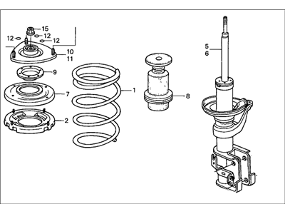 Honda 51601-SCV-A31 Shock Absorber Assembly, Right Front