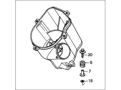 Honda 17201-PZD-A00 Case Assy., Air Cleaner