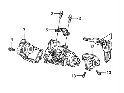 Honda Element Ignition Lock Cylinder - 35100-SCV-A01NI