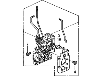 Honda 72152-SCV-J01 Lock Assembly, Left Front Door