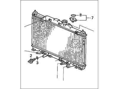 Honda 19010-PZD-A01 Radiator (Denso)