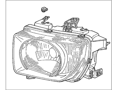 Honda 33101-SCV-A01 Headlight Unit, Passenger Side