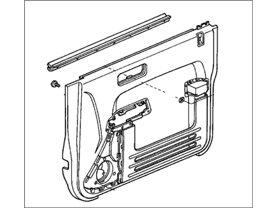 2004 Honda Element Door Trim Panel - 83534-SCV-A11ZA
