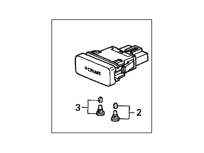 Honda 36775-SCV-A01ZB Switch Assembly, Automatic Cruise Main (Gray)