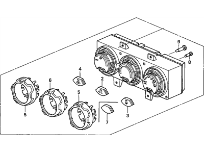 Honda Element Blower Control Switches - 79600-SCV-A51ZA