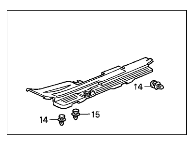 Honda 84201-SCV-A01ZA Garnish Assy., R. Side *NH167L* (GRAPHITE BLACK)