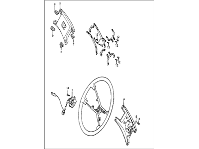 1984 Honda Accord Steering Wheel - 53110-SA5-778ZA