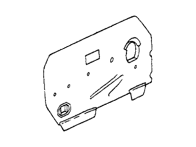 Honda 75836-SA6-670 Seal A, L. FR. Door Panel Hole