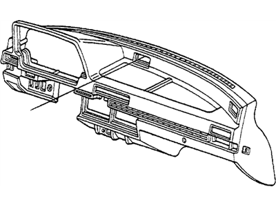 1984 Honda Accord Instrument Panel - 66821-SB8-670ZJ