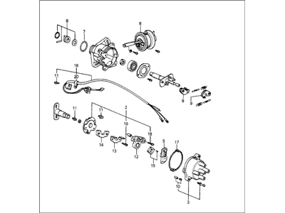 Honda 30100-PD2-015 Distributor Assembly (D4R82-32) (Hitachi)