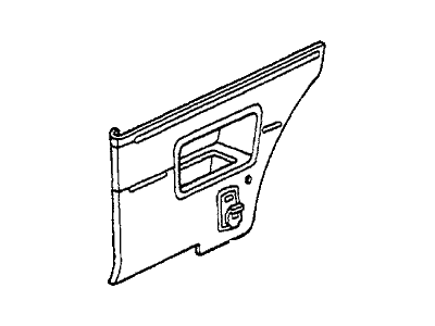 Honda 73825-SA5-672ZC Lining, R. Side A *YR83L* (MEEK TAN)