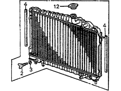 1984 Honda Accord Radiator - 19010-PD2-014