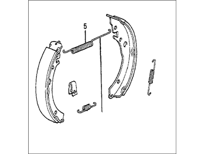 Honda Accord Brake Shoe Set - 064B3-SA6-671