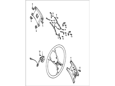 1984 Honda Accord Steering Wheel - 53110-SA5-777ZA