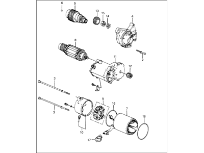 1984 Honda Accord Starter Motor - 31200-PD2-661RM