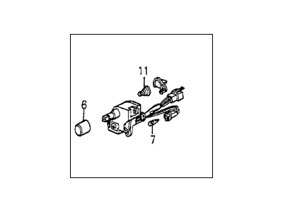 Honda 35500-SA5-674 Switch Assembly, Rear Defroster