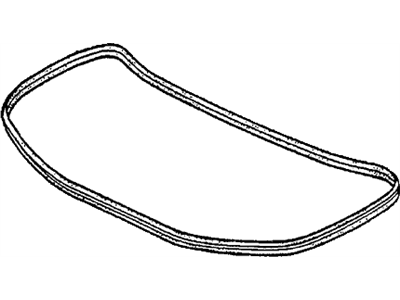 1983 Honda Accord Weather Strip - 85861-SA6-003