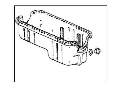 1985 Honda Accord Oil Pan - 11200-PD2-000