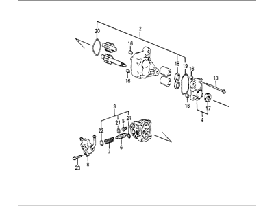 1983 Honda Prelude Power Steering Pump - 56110-PC6-000