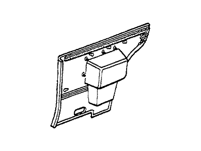 Honda 73835-SA5-672ZD Lining, L. Side A *B34L* (JUNO BLUE)