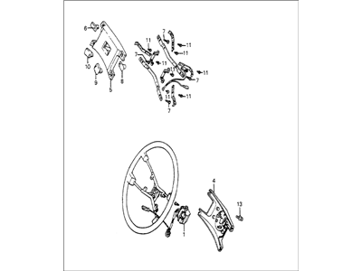 1985 Honda Accord Steering Wheel - 53110-SA6-741ZB