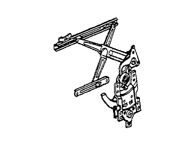 Honda 76325-SA6-941 Regulator, Right Rear Door Power